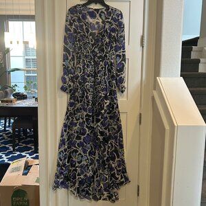 Like NEW! Sachin & Babi Noir Long Ruffle Dress - size 6